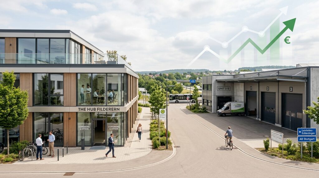 Gewerbe- und Büroflächen in Leinfelden-Echterdingen vor dem Hintergrund Gründerförderung