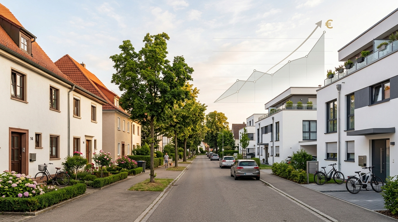 Wohnhäuser in der Filder-Region mit steigenden Angebotspreisen und aktiver Vermarktung