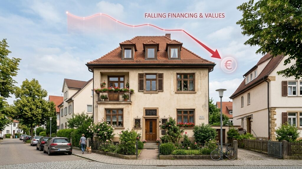 Unsaniertes Altbauhaus in der Filderregion mit Sanierungsbedarf und potenziellem Wertverlust