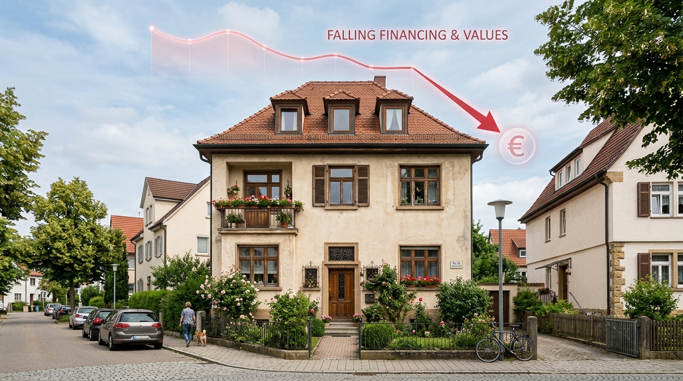 Unsaniertes Altbauhaus in der Filderregion mit Sanierungsbedarf und potenziellem Wertverlust