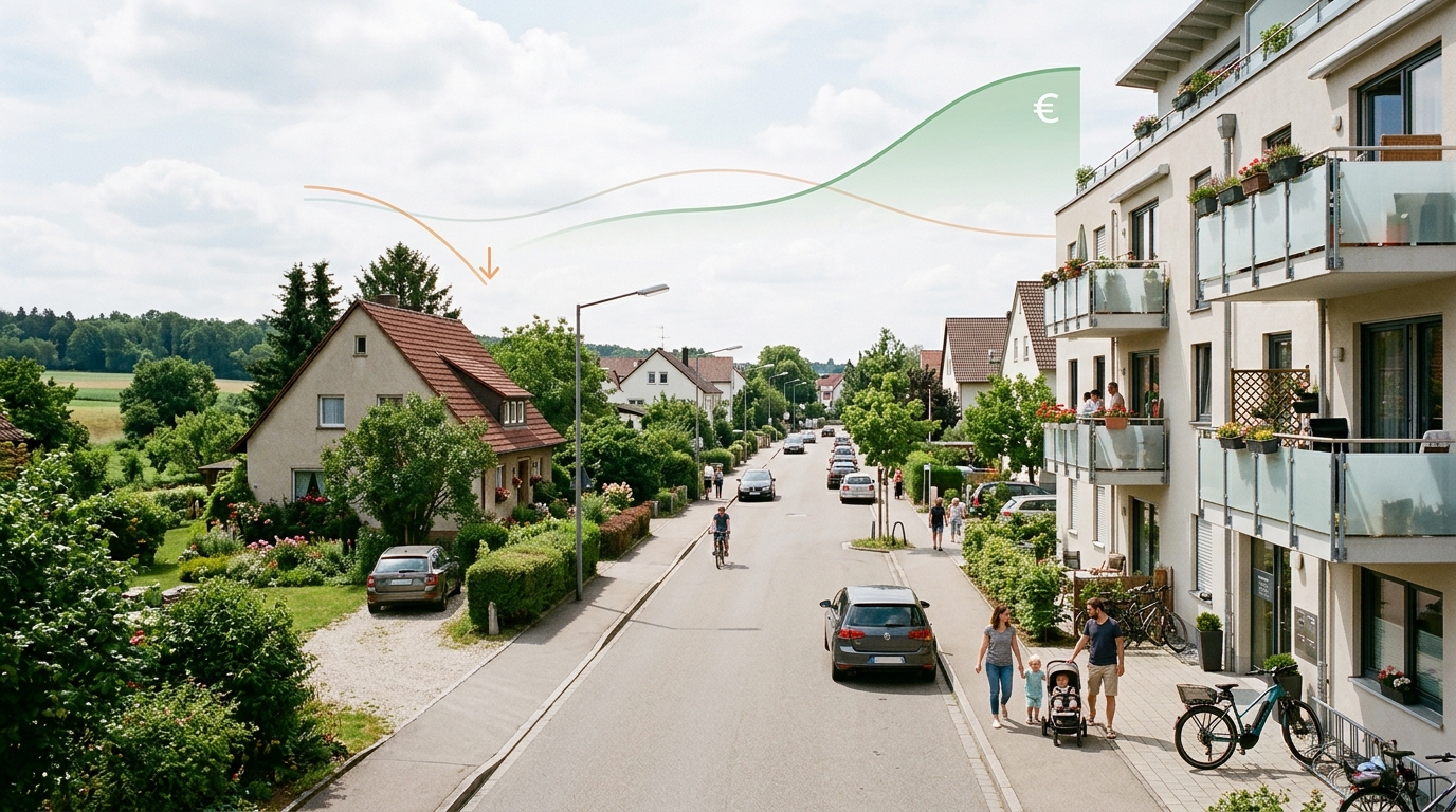 Beratung zur Wertermittlung eines Hauses in der Filder-Region vor regionalem Hintergrund