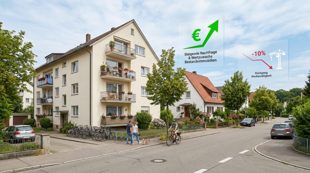 Wohnhäuser in der Filder‑Region mit Fokus auf Bestandsimmobilien und regionaler Marktveränderung